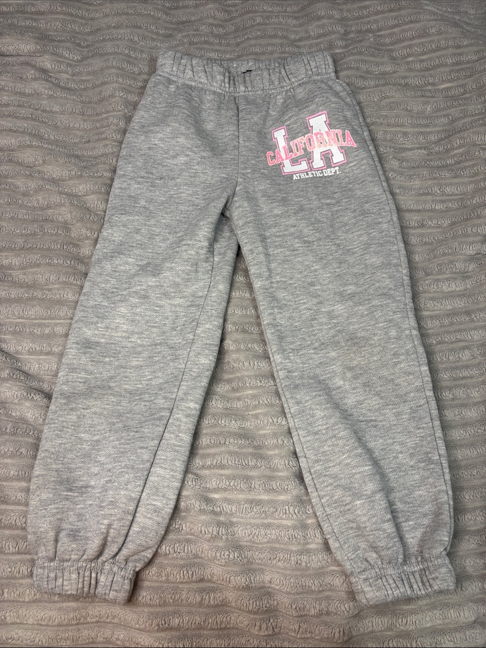Girls' Gray 'California' Athletic Sweatpants